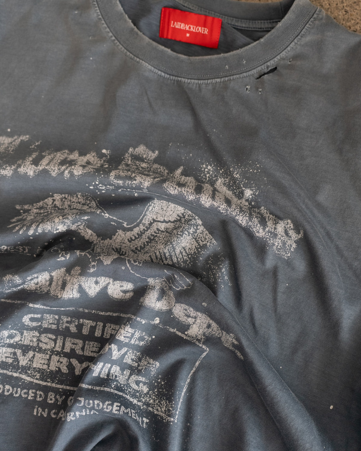 LBL Studios Shrunken Tee - Vintage Blue