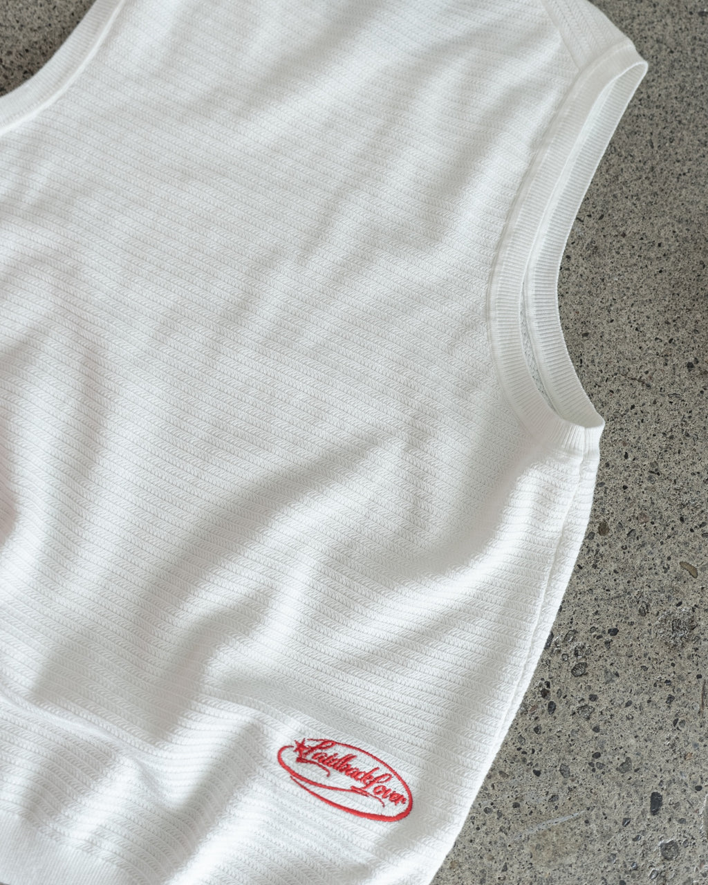 The Cig Knitted Tank - White