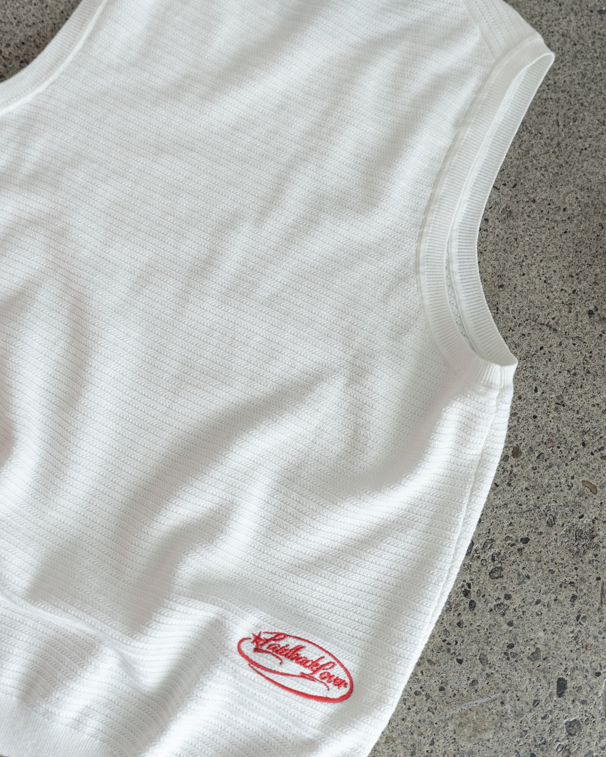 The Cig Knitted Tank - White