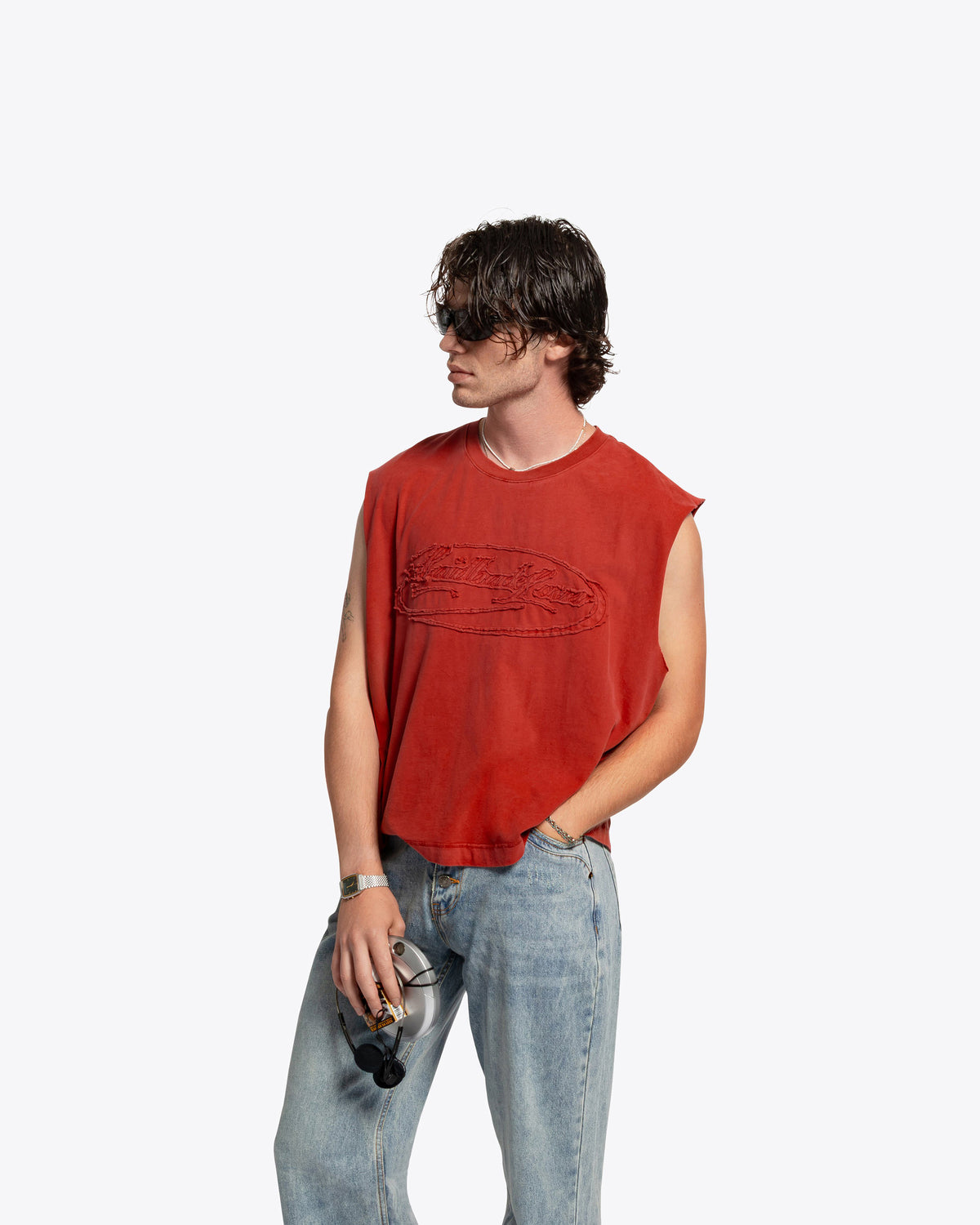 The Coast Cut Off Tank - Marlboro Red