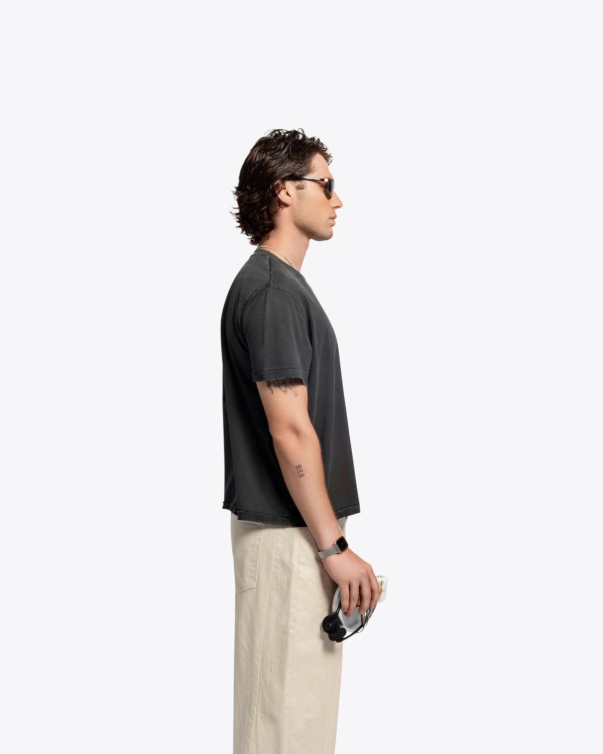 The Lobby Shrunken Tee - Vintage Black