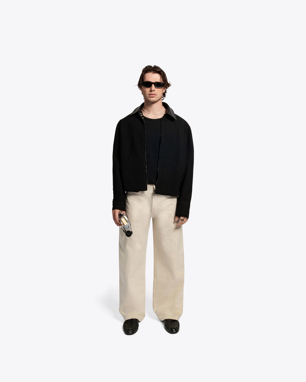 The Gallery - Wide Relax Denim - Ecru