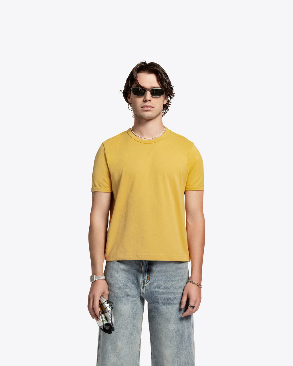 James Dean Heavyweight Ringer Tee - Yellow
