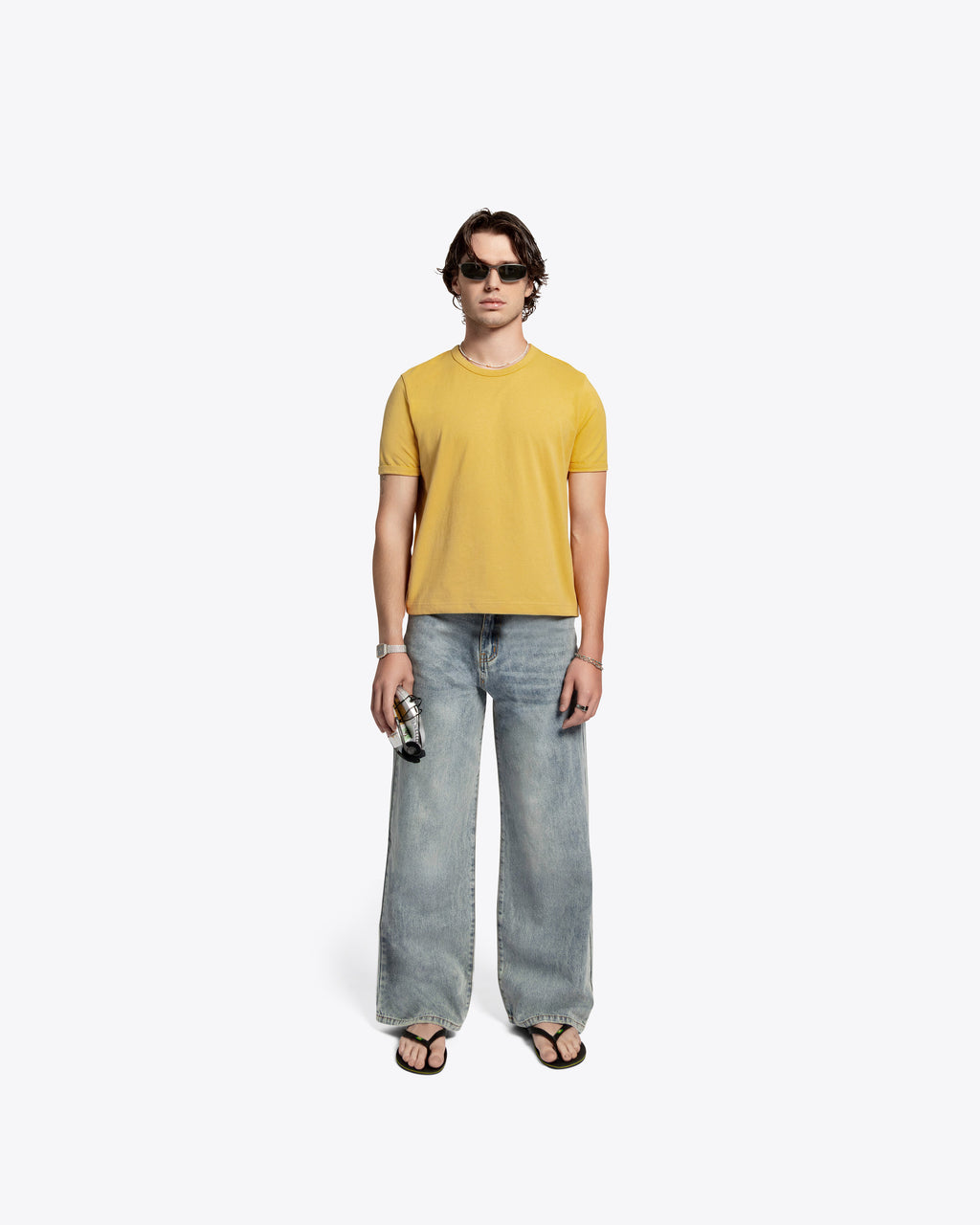 James Dean Heavyweight Ringer Tee - Yellow