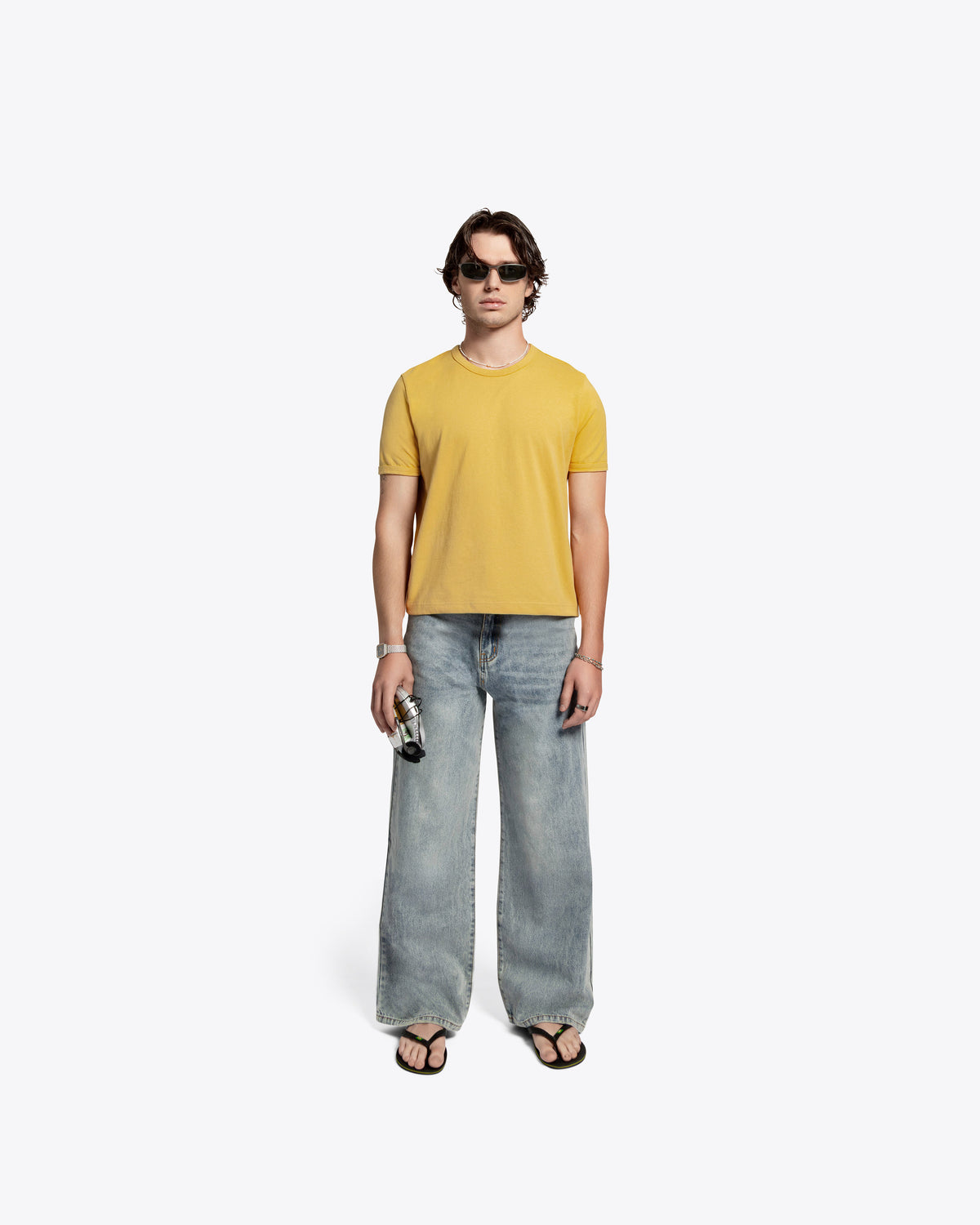 James Dean Heavyweight Ringer Tee - Yellow