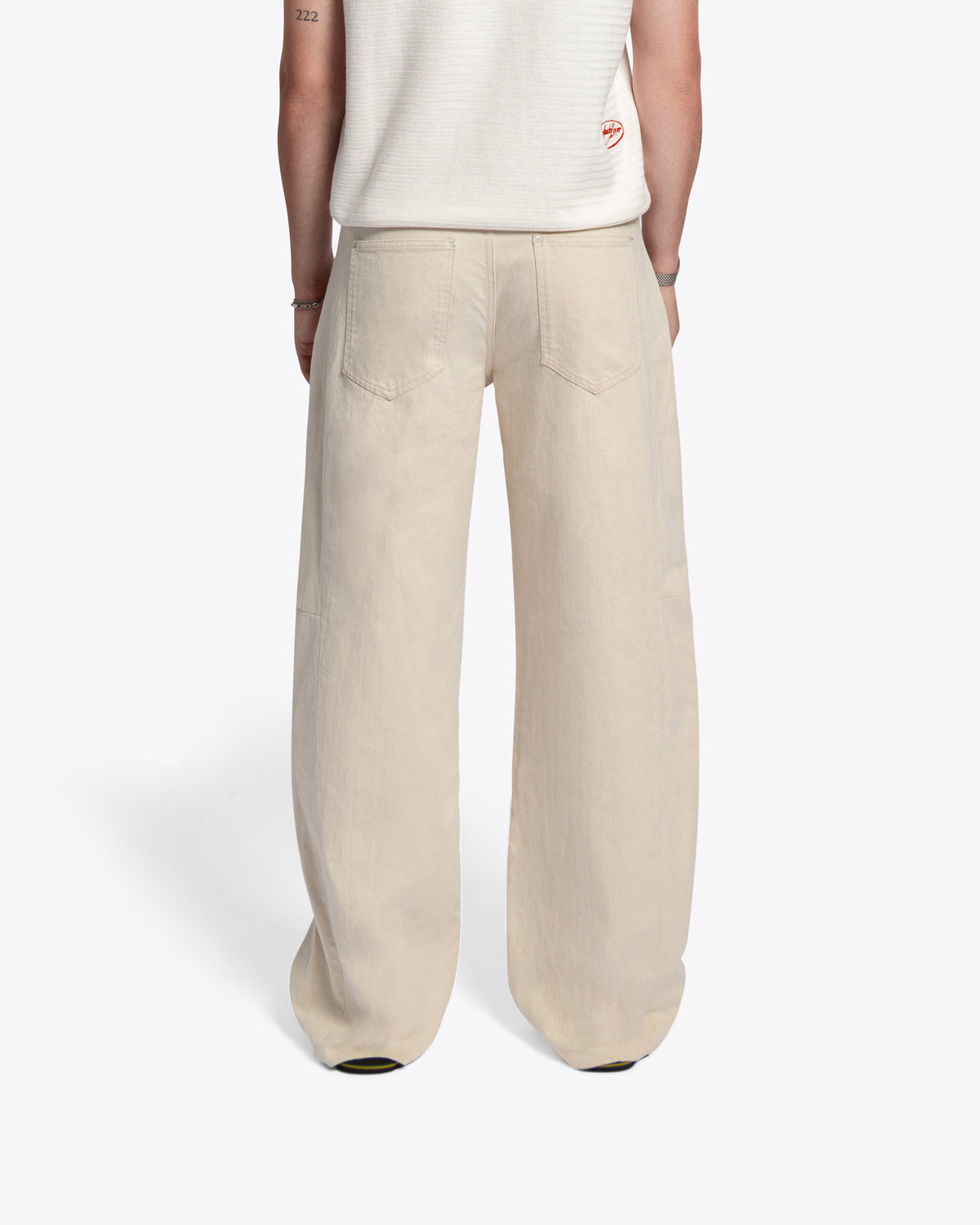 The Gallery - Wide Relax Denim - Ecru