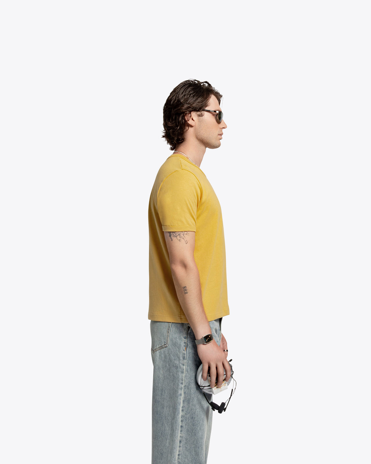 James Dean Heavyweight Ringer Tee - Yellow