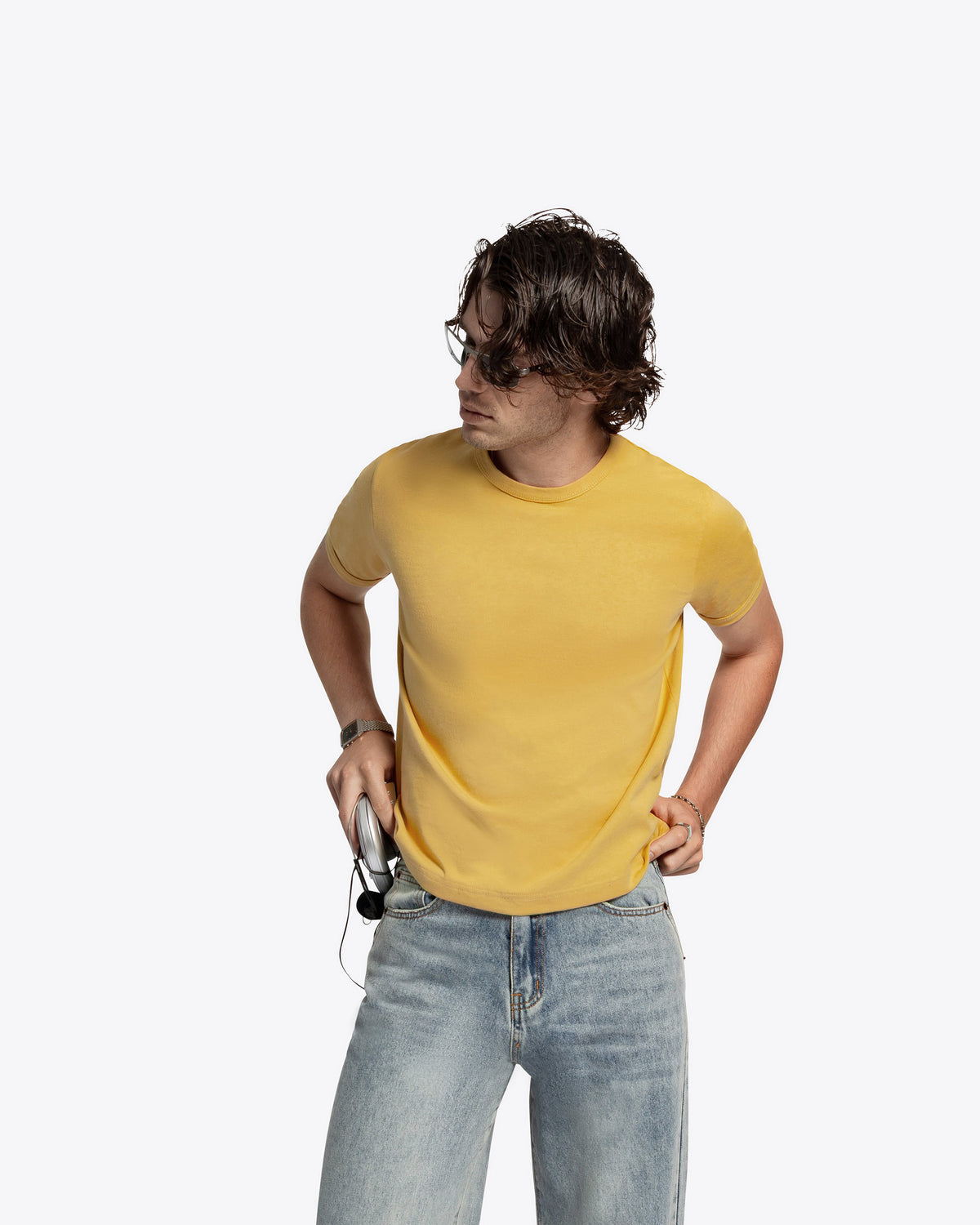 James Dean Heavyweight Ringer Tee - Yellow