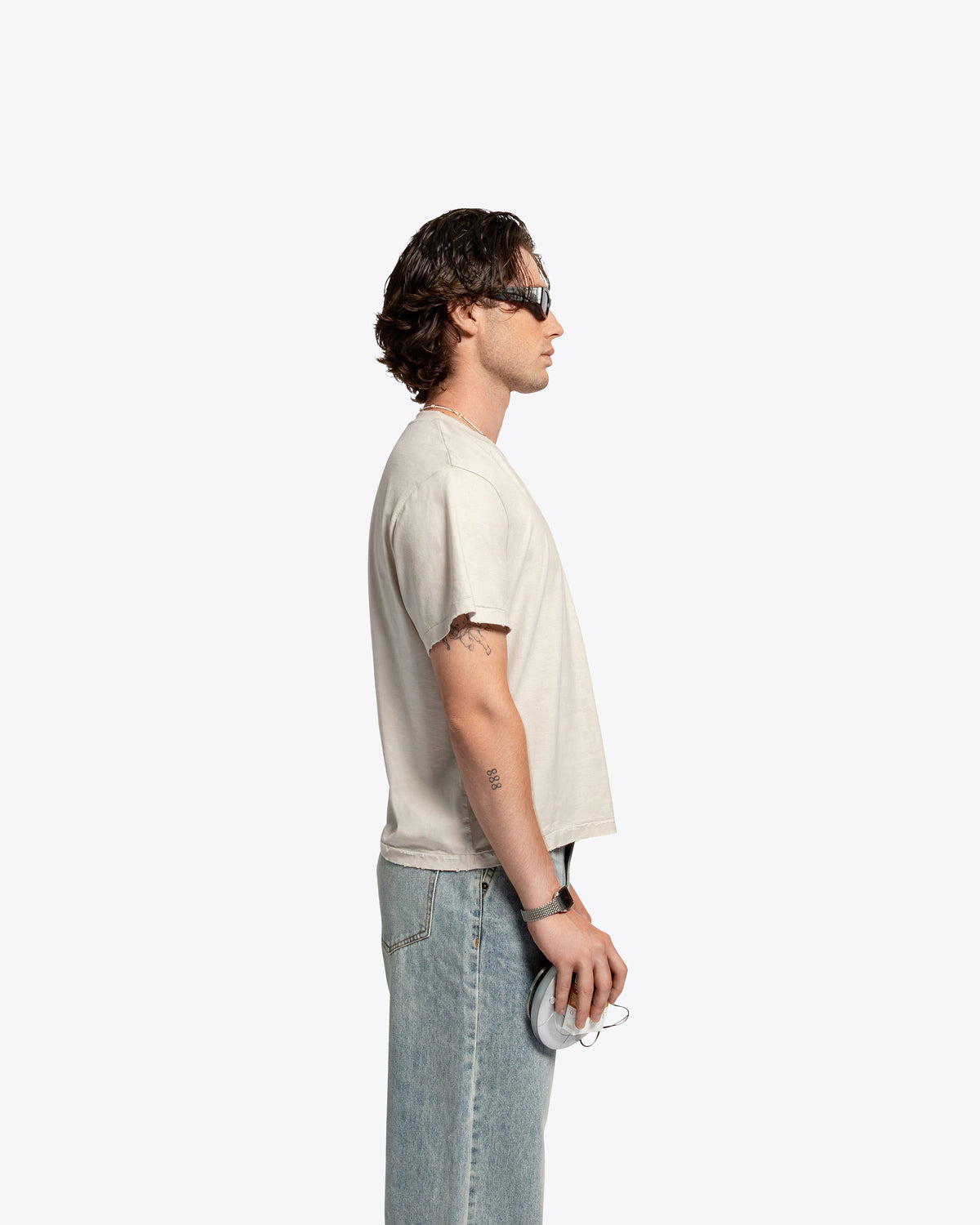 The Lobby Shrunken Tee - Vintage White