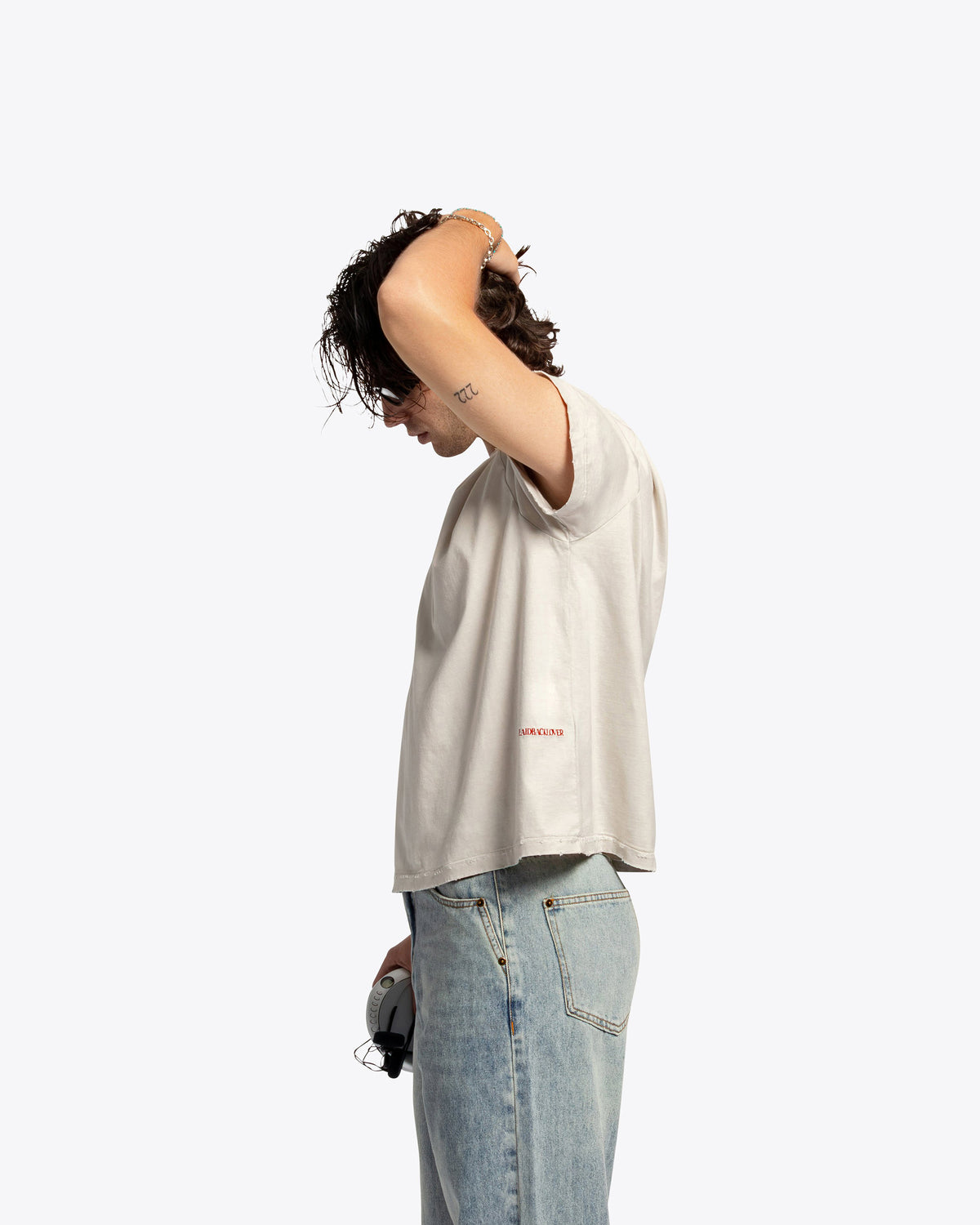 The Lobby Shrunken Tee - Vintage White