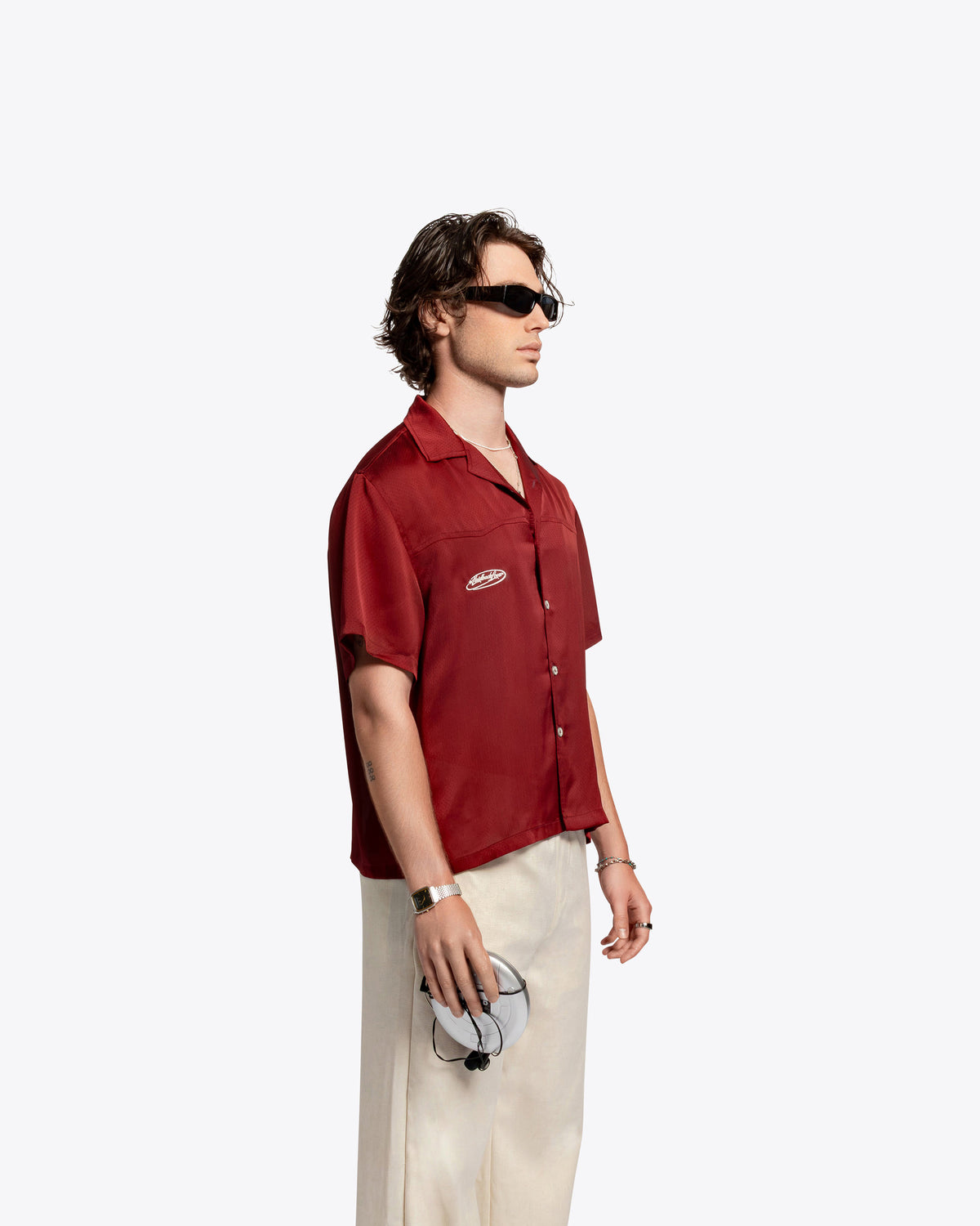 The Downtown Shortsleeve Button Down - Disco Red