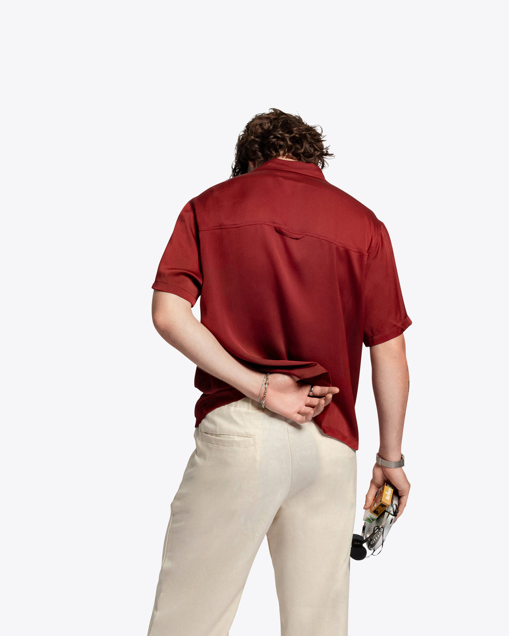 The Downtown Shortsleeve Button Down - Disco Red