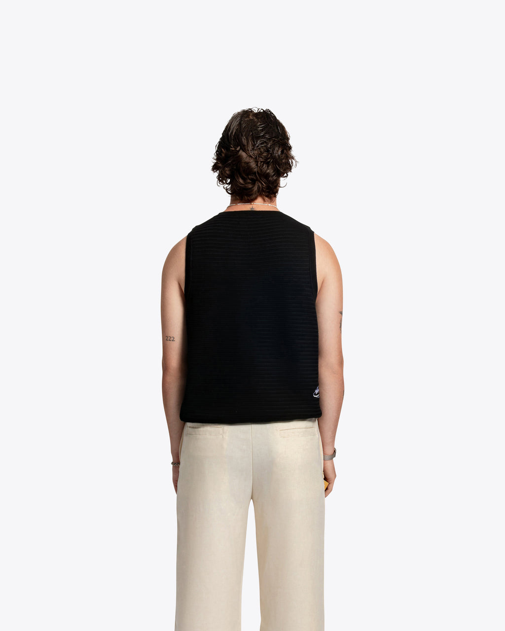 The Cig Knitted Tank - Black