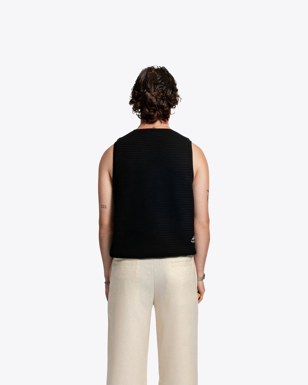 The Cig Knitted Tank - Black