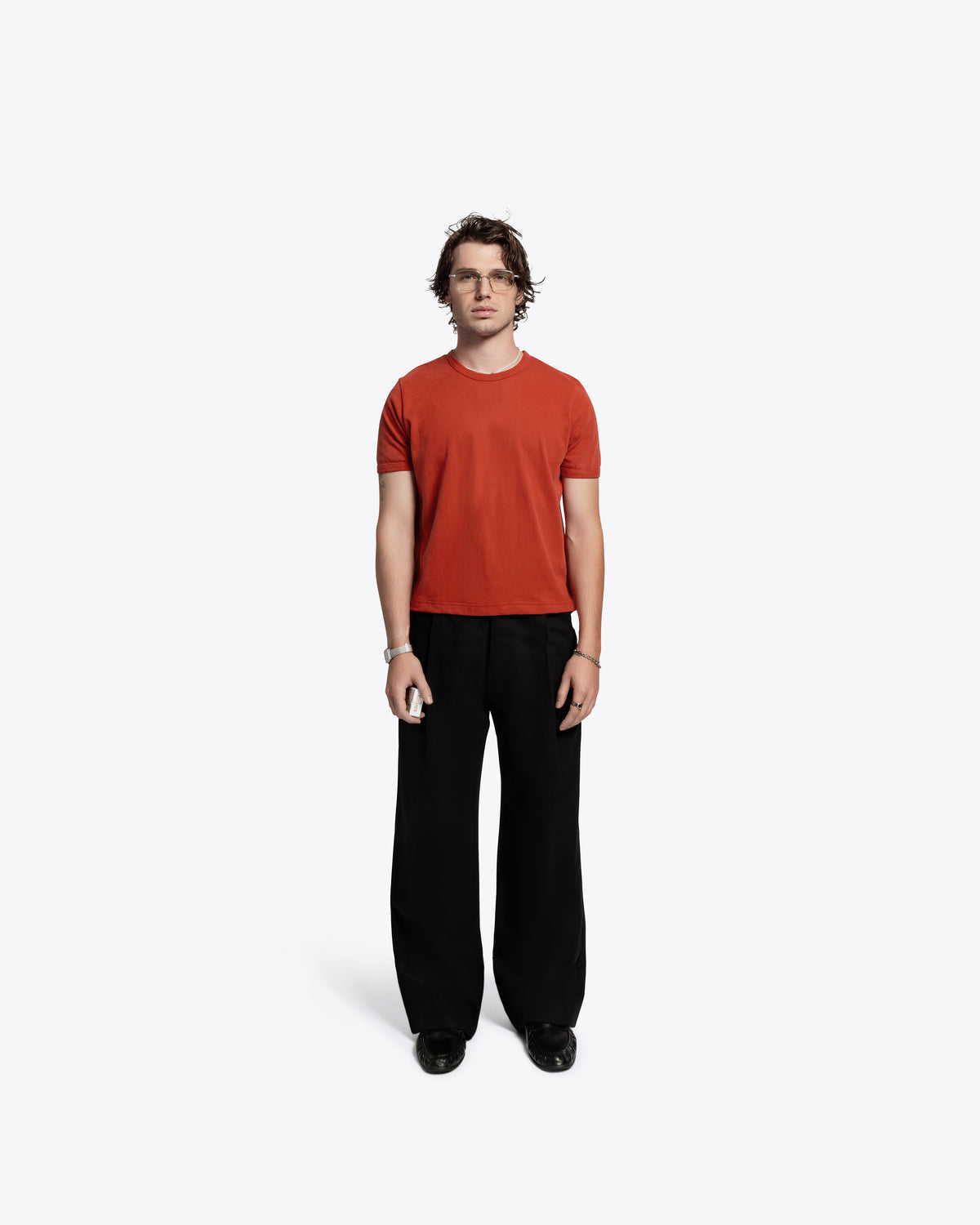 James Dean Heavyweight Ringer Tee - Red