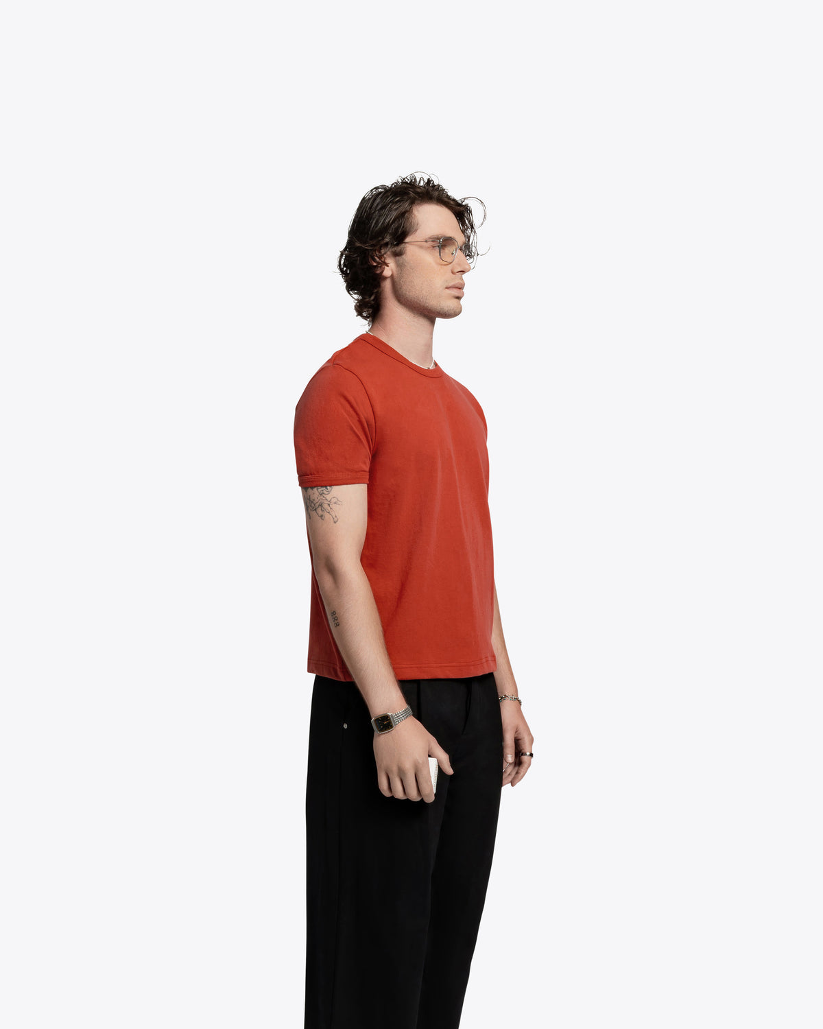 James Dean Heavyweight Ringer Tee - Red