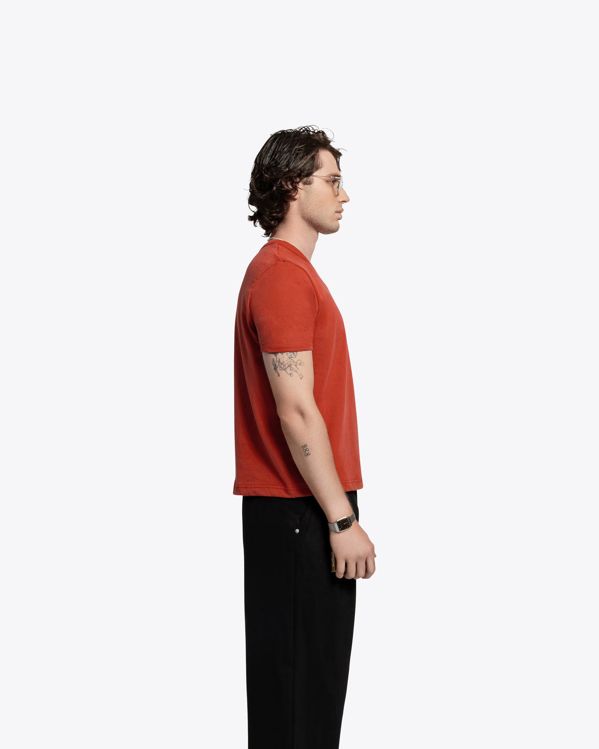 James Dean Heavyweight Ringer Tee - Red