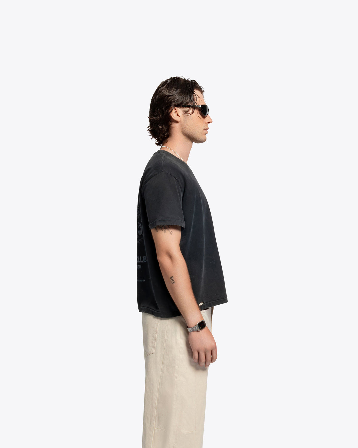Coastal Motor Club Shrunken Tee - Vintage Black