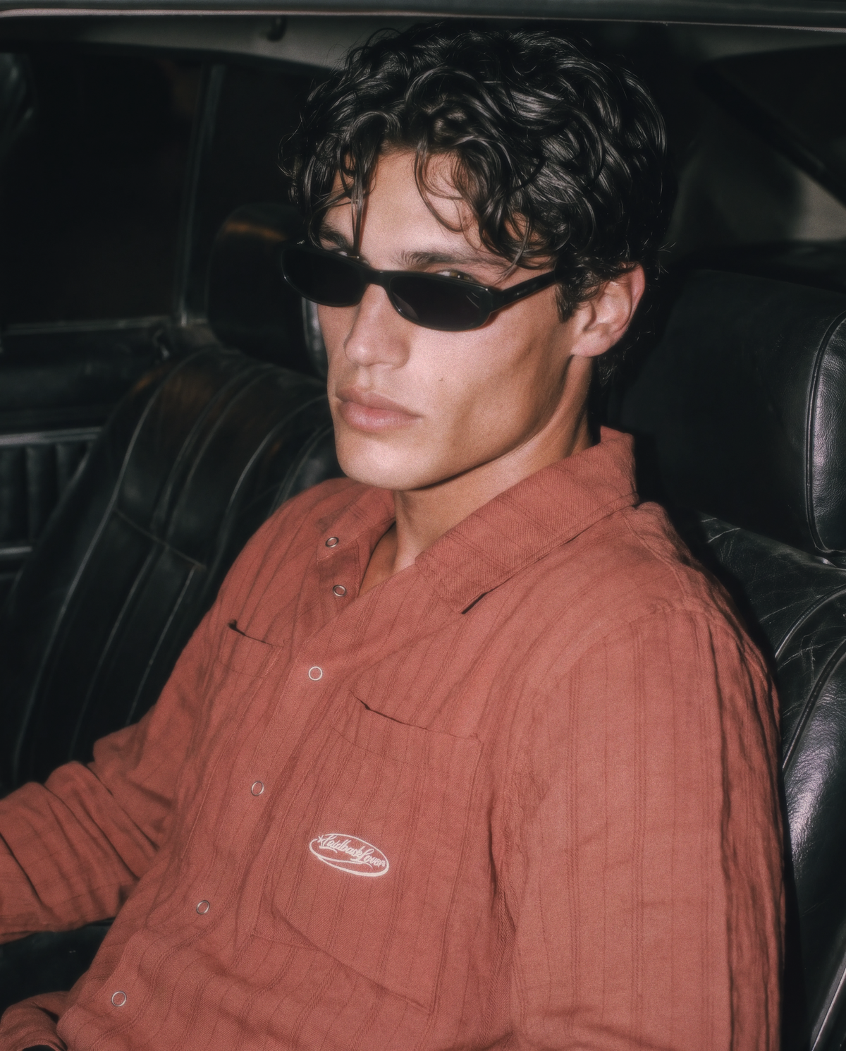 The Saturday Shirt Longsleeve Button Down - Pinstripe Tonal Red