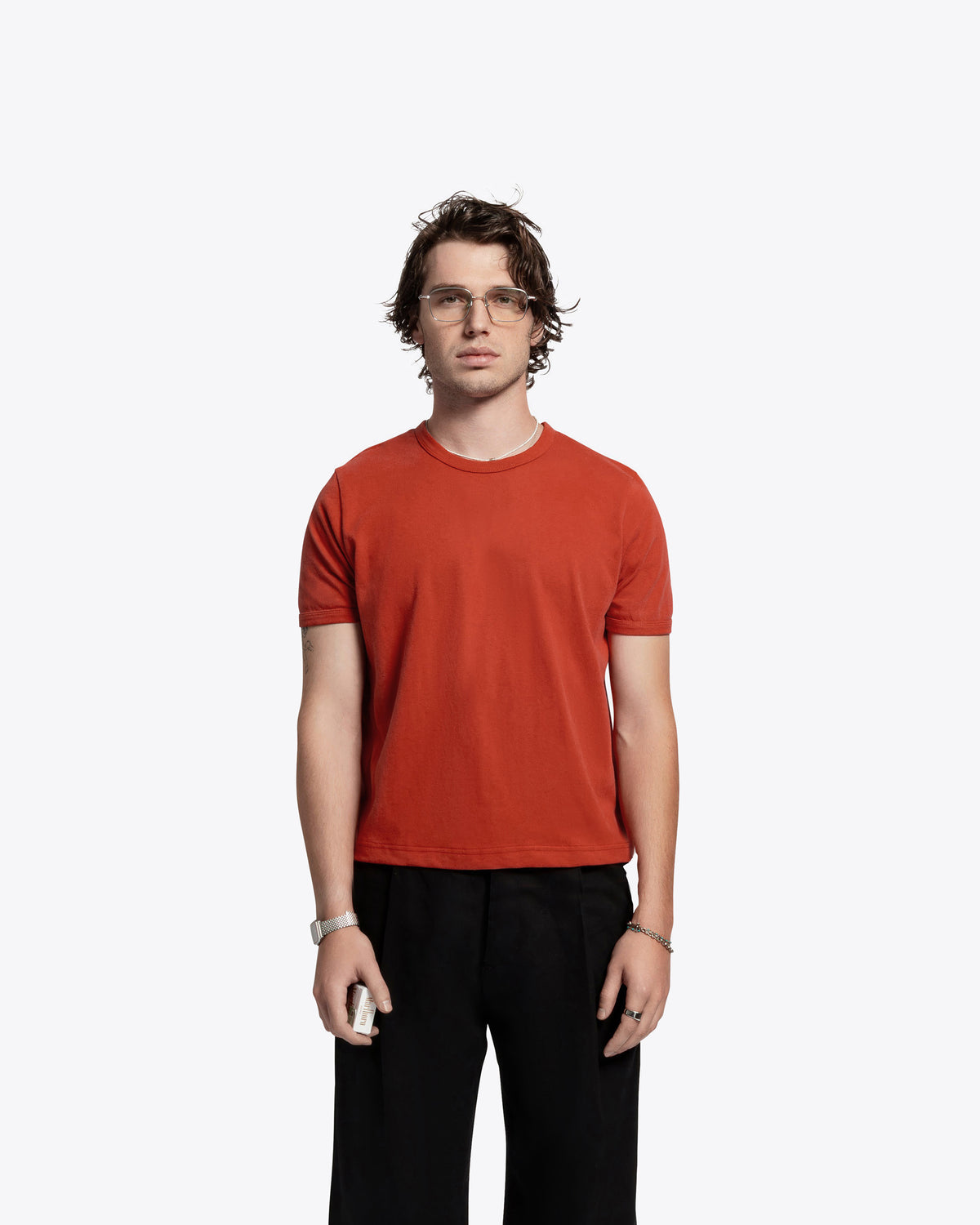 James Dean Heavyweight Ringer Tee - Red