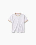 James Dean Heavyweight Ringer Tee - White / Cream