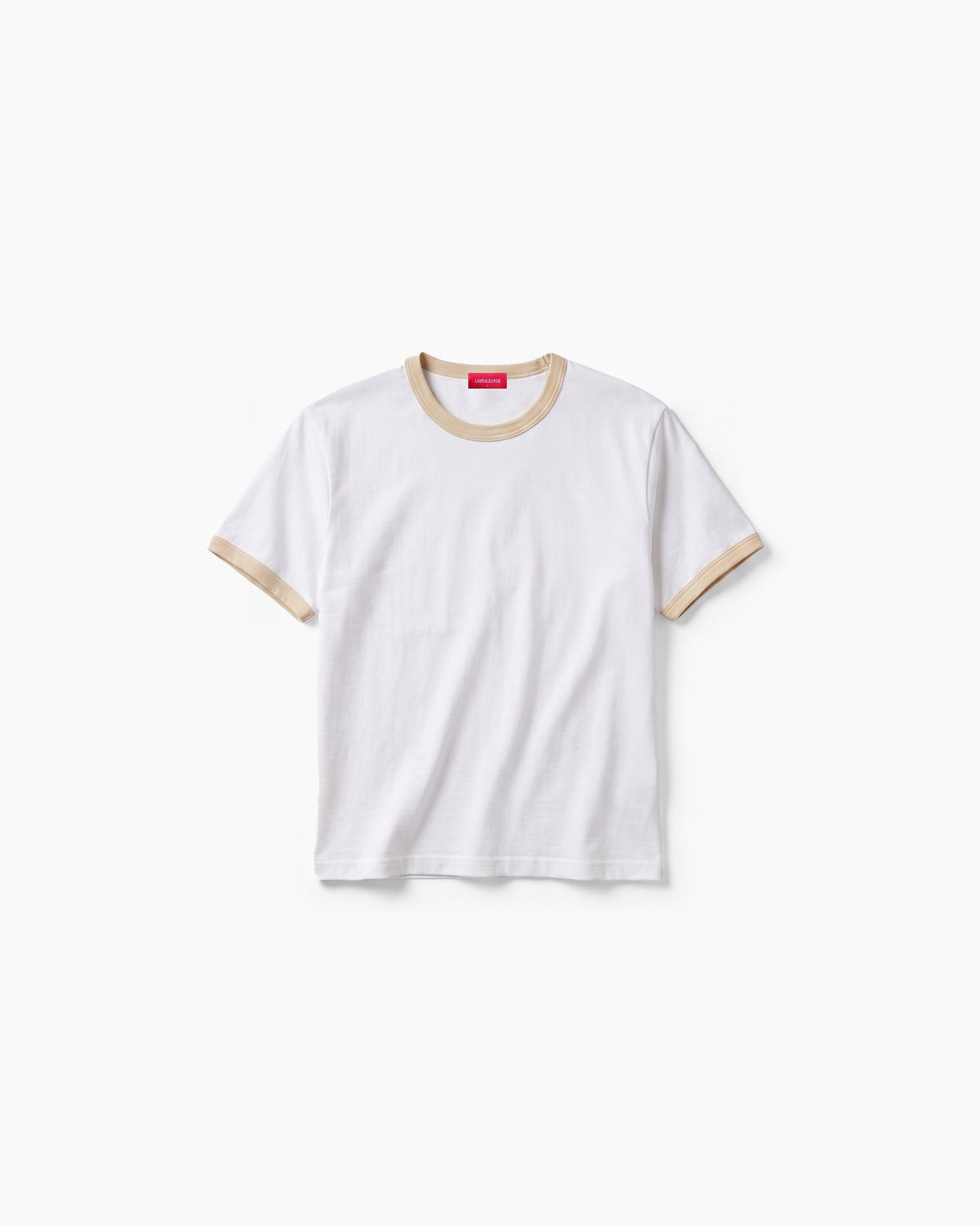 James Dean Heavyweight Ringer Tee - White / Cream