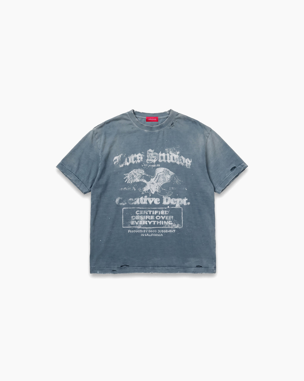 LBL Studios Shrunken Tee - Vintage Blue