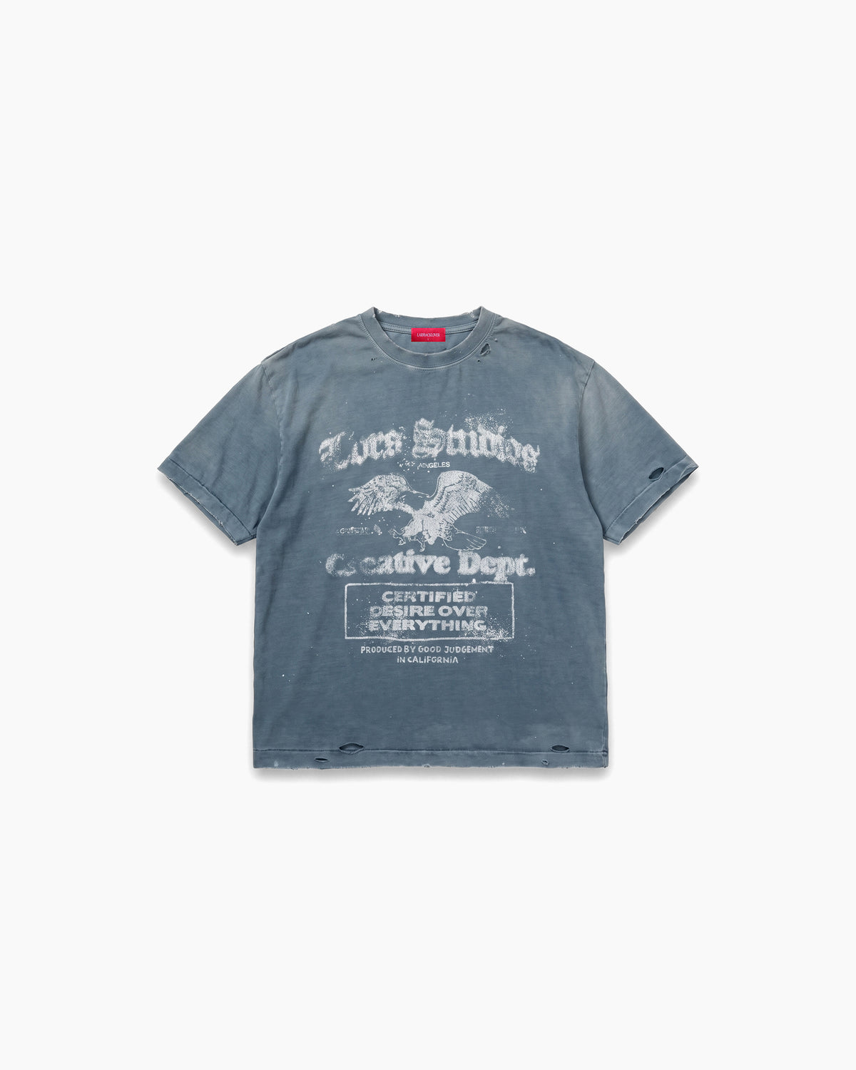 LBL Studios Shrunken Tee - Vintage Blue