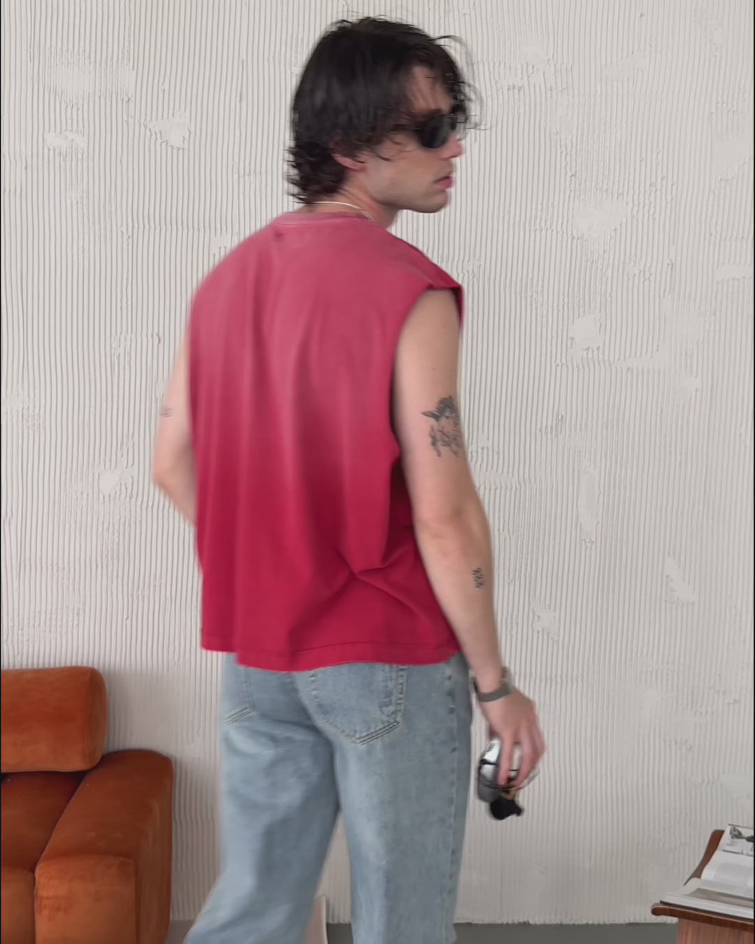 The Coast Cut Off Tank - Marlboro Red