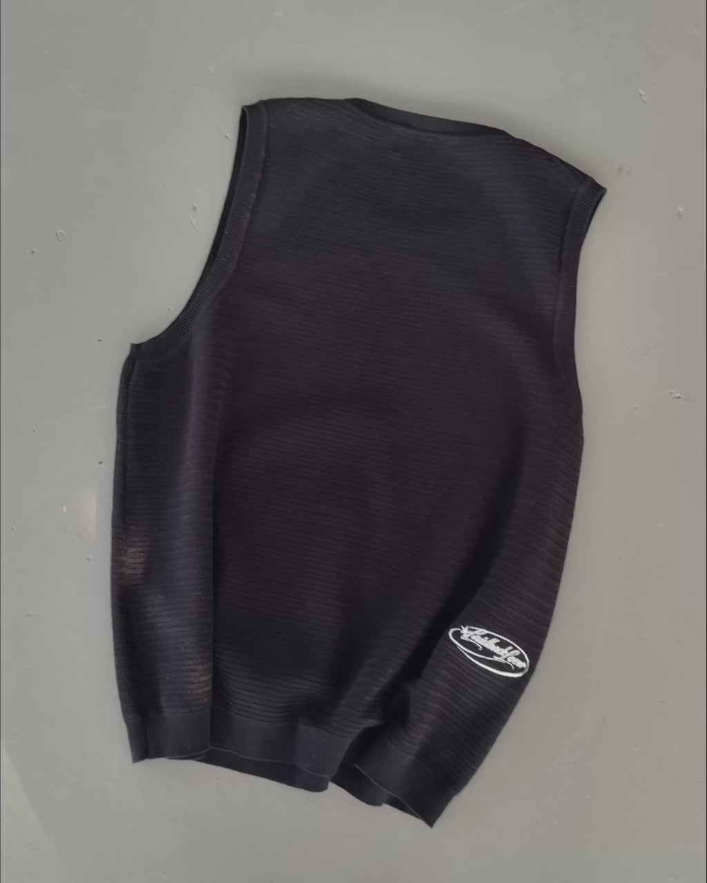 The Cig Knitted Tank - Black
