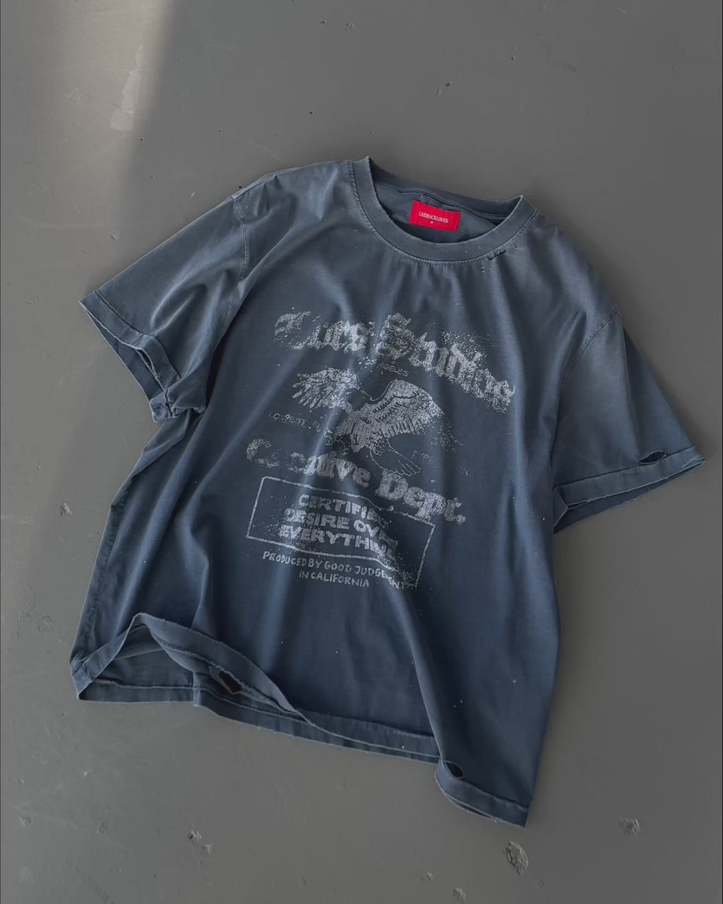 LBL Studios Shrunken Tee - Vintage Blue