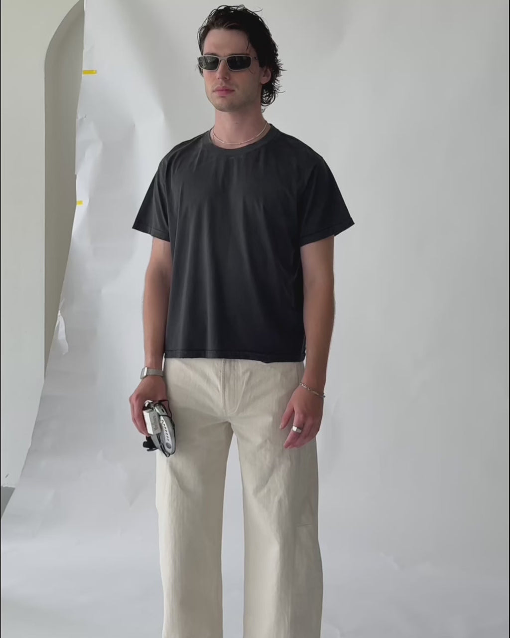 The Gallery - Wide Relax Denim - Ecru