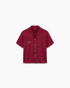 The Downtown Shortsleeve Button Down - Disco Red
