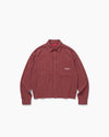 The Saturday Shirt Longsleeve Button Down - Pinstripe Tonal Red