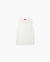 The Cig Knitted Tank - White