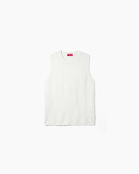 The Cig Knitted Tank - White